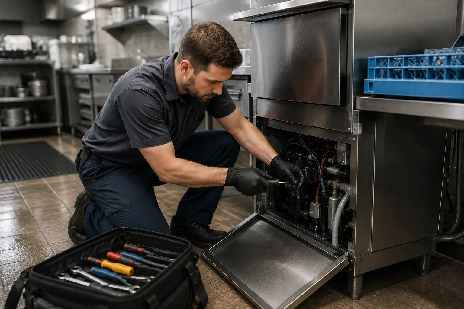 Commercial dishwasher repair