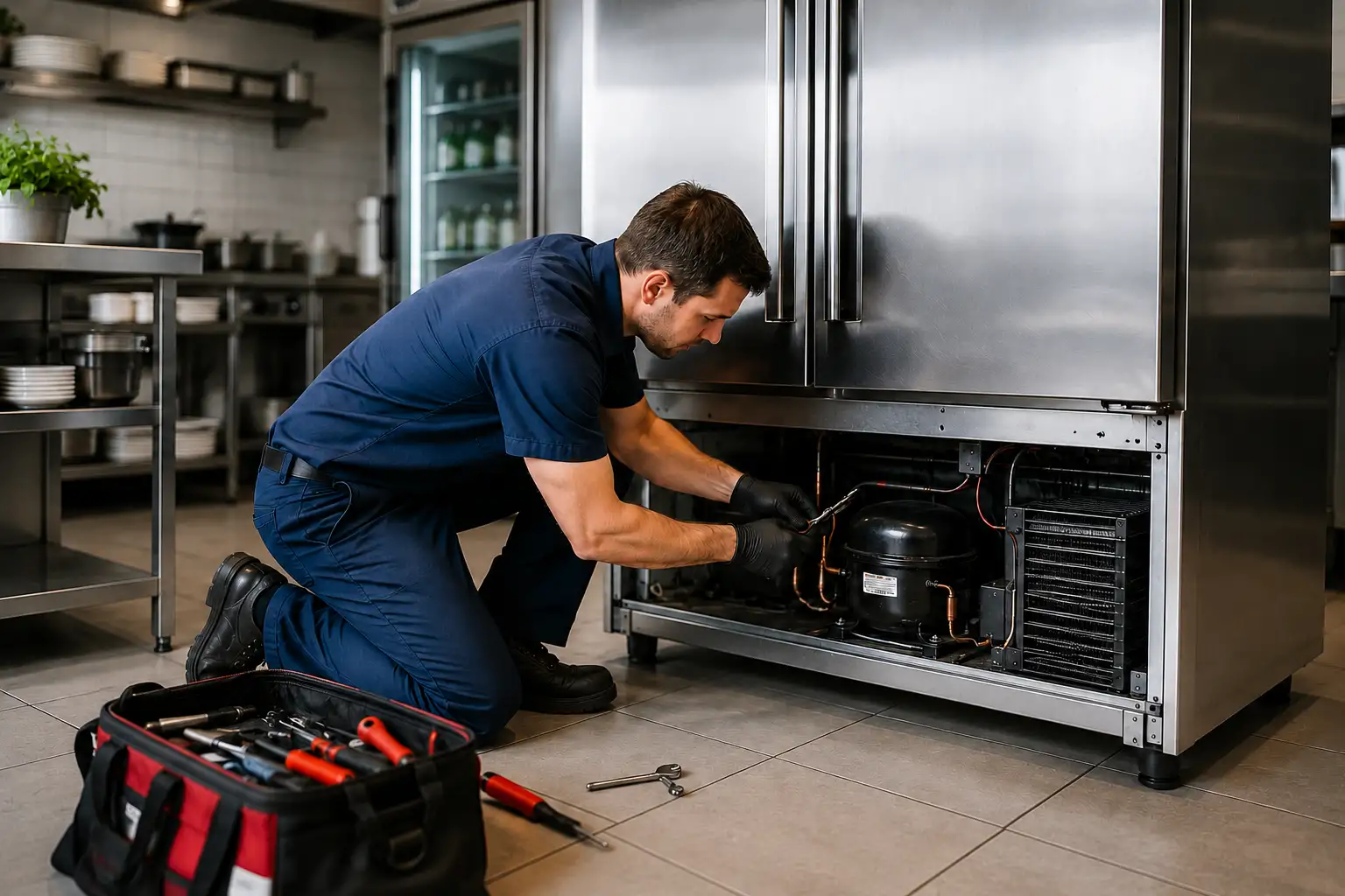 Commercial refrigerator repair