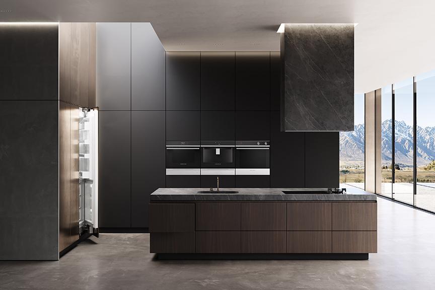 Fisher & Paykel ranges, ovens, refrigeration and dishwashers in a Houston kitchen