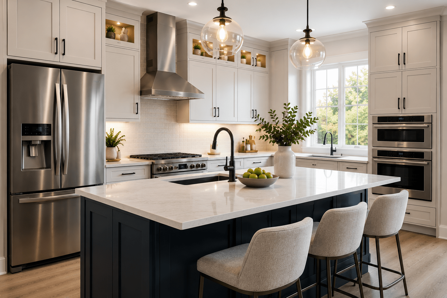 Modern Houston kitchen with premium home appliances