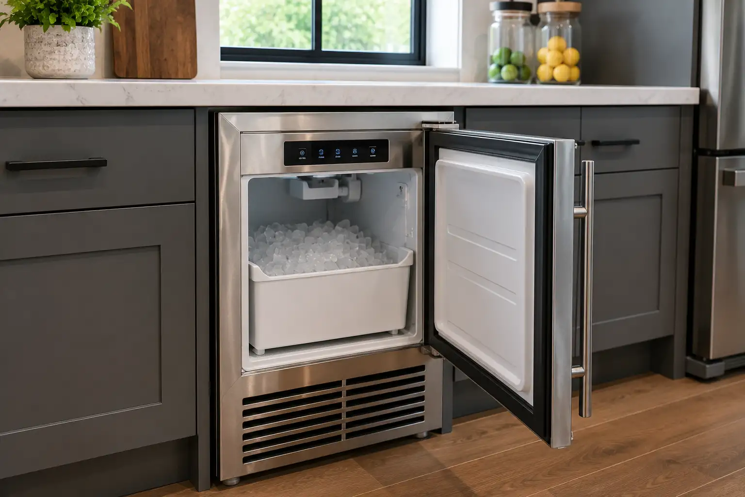 Premium built-in wine cooler in a modern home